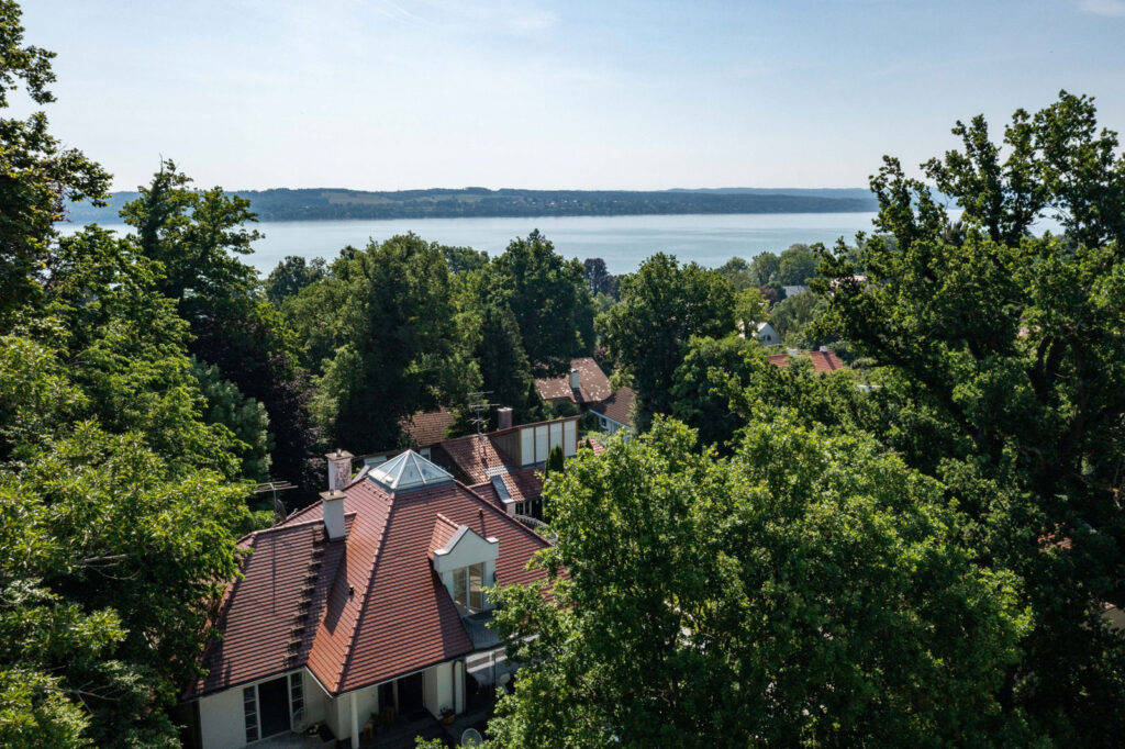 Immobilienfoto Einfamilienhaus Pool am Ammersee